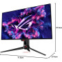 Монітор Asus 31.5" ROG Swift PG32UCDMZ 2xHDMI, DP, USB-C, 3xUSB, QD-OLED, 3840x2160, 240Hz, 0.03ms, DCI-P3 99%, AdaptiveSync, HAS, HDR400