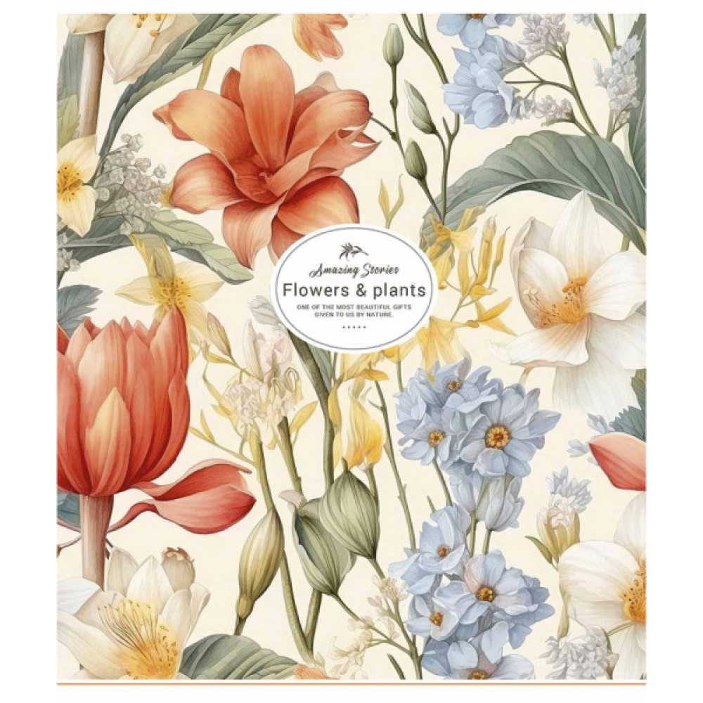 Зошит Школярик Flowers & plants 48 аркушів клітинка (048-3326K)