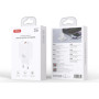 Зарядний пристрій XO 1xUSB 22.5W + 1xUSB-C PD30W white (CE42.white)