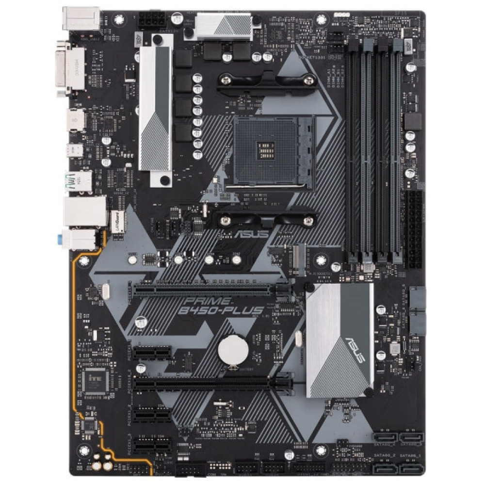 Материнcька плата ASUS PRIME B450-PLUS sAM4 B450 2xDDR4 HDMI DVI ATX