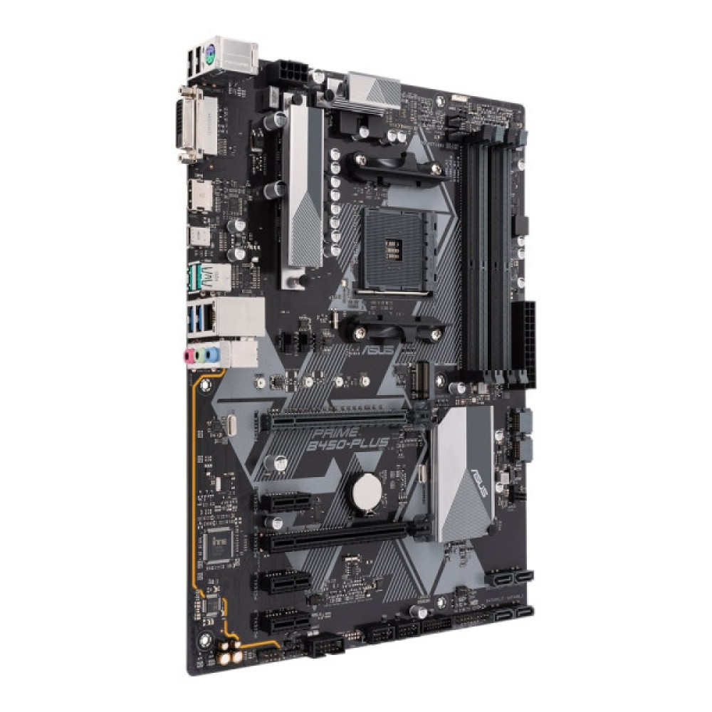 Материнcька плата ASUS PRIME B450-PLUS sAM4 B450 2xDDR4 HDMI DVI ATX