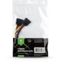 Кабель живлення SATA power 0.2m 2 connectors Vinga (VCPSATA2PW2) Кабель живлення SATA power 0.2m 2 connectors Vinga (VCPSATA2PW2)