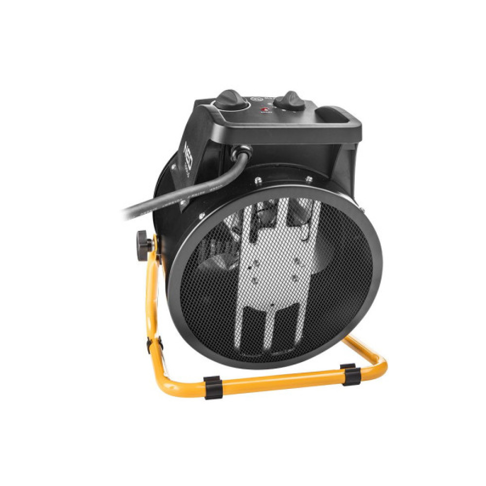 Теплова гармата електрична Neo Tools, 5кВт, 80м2, 588м3/год, 380В, керамічний нагрів. елемент (PTC), чорний, 4.22кг