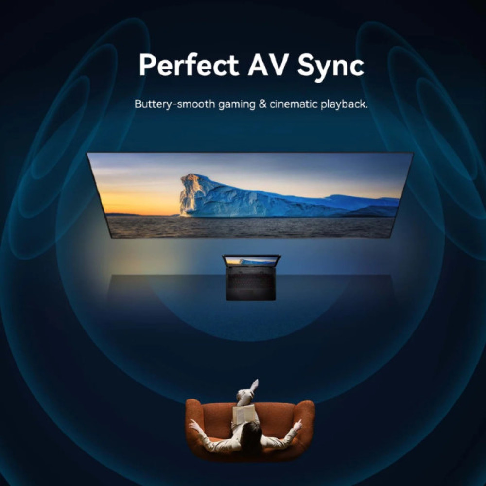 Кабель мультимедійний HDMI M to HDMI M 35.0m 4K fiber optic black Vention (ALSBU)