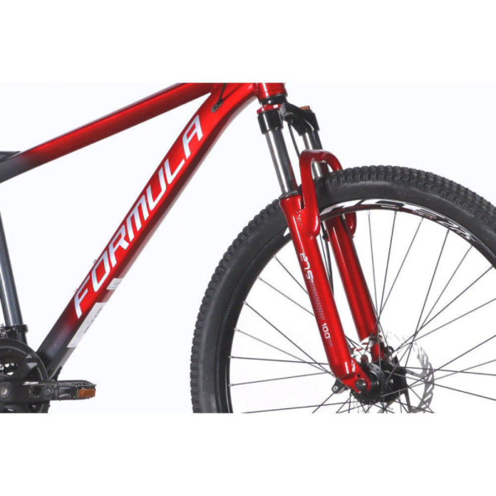 Велосипед Formula 27.5" F-1 DD CS рама-18" AL 2026 червоно-сірий (OPS-FR-27.5-311)