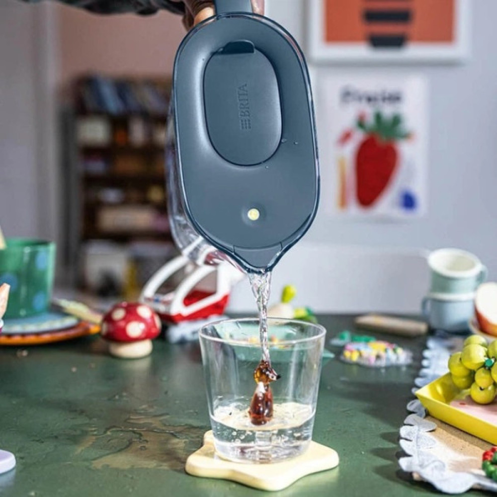 Фільтр-глечик Brita Style Essential MXPro 2.4л (1.4л очищеної води) + 3 картриджа сіро-блакитний