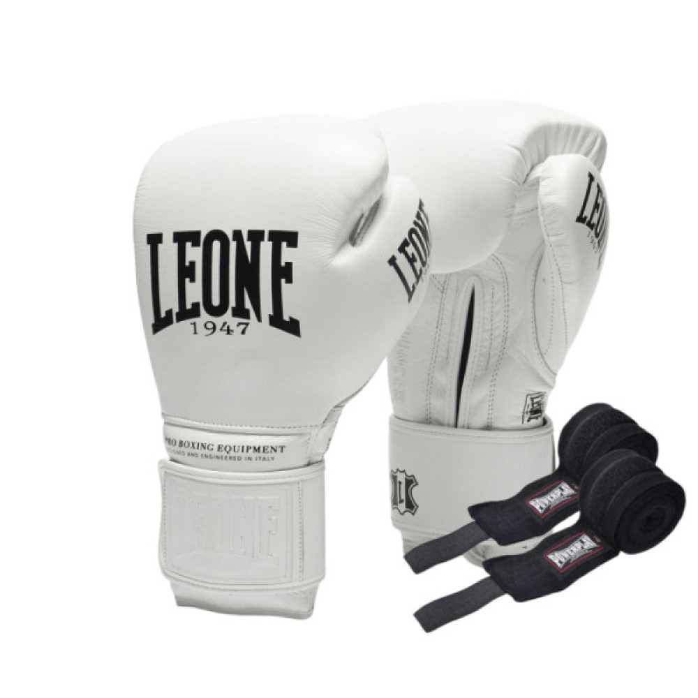 Боксерські рукавички Leone GN111 The Greatest White 12 унцій (GN111_White_12oz)