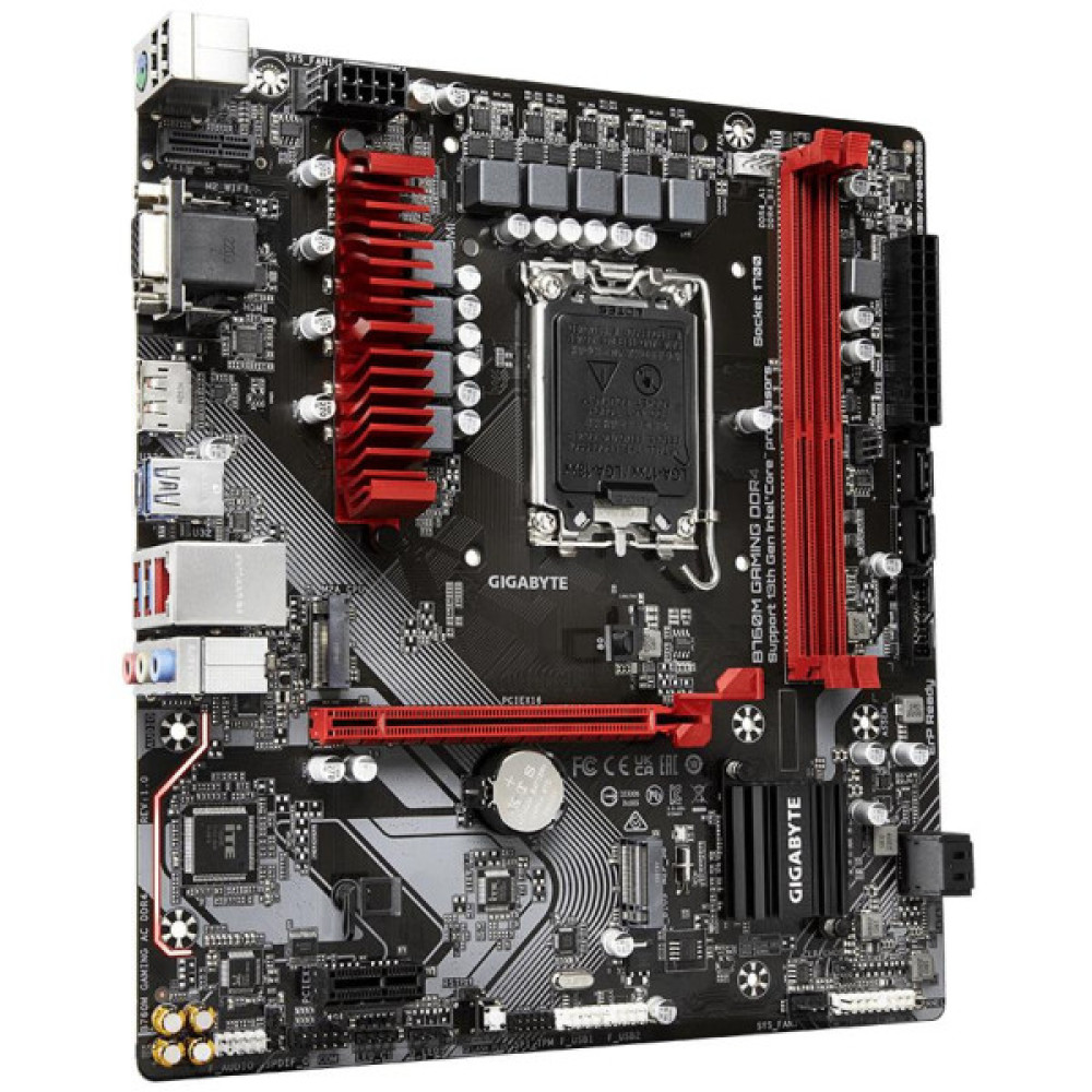 Материнська плата GIGABYTE B760M GAMING DDR4 s1700 B760 2xDDR4 HDMI DP mATX