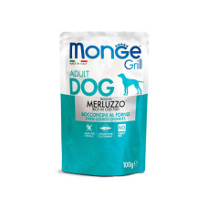 Вологий корм для собак Monge Dog Grill з тріскою 100 г (8009470013130)