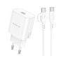Зарядний пристрій BOROFONE BA82A Platinum USB-C PD25W + cable USB-C to USB-C White (6941991112270) Зарядний пристрій BOROFONE BA82A Platinum USB-C PD25W + cable USB-C to USB-C White (6941991112270)