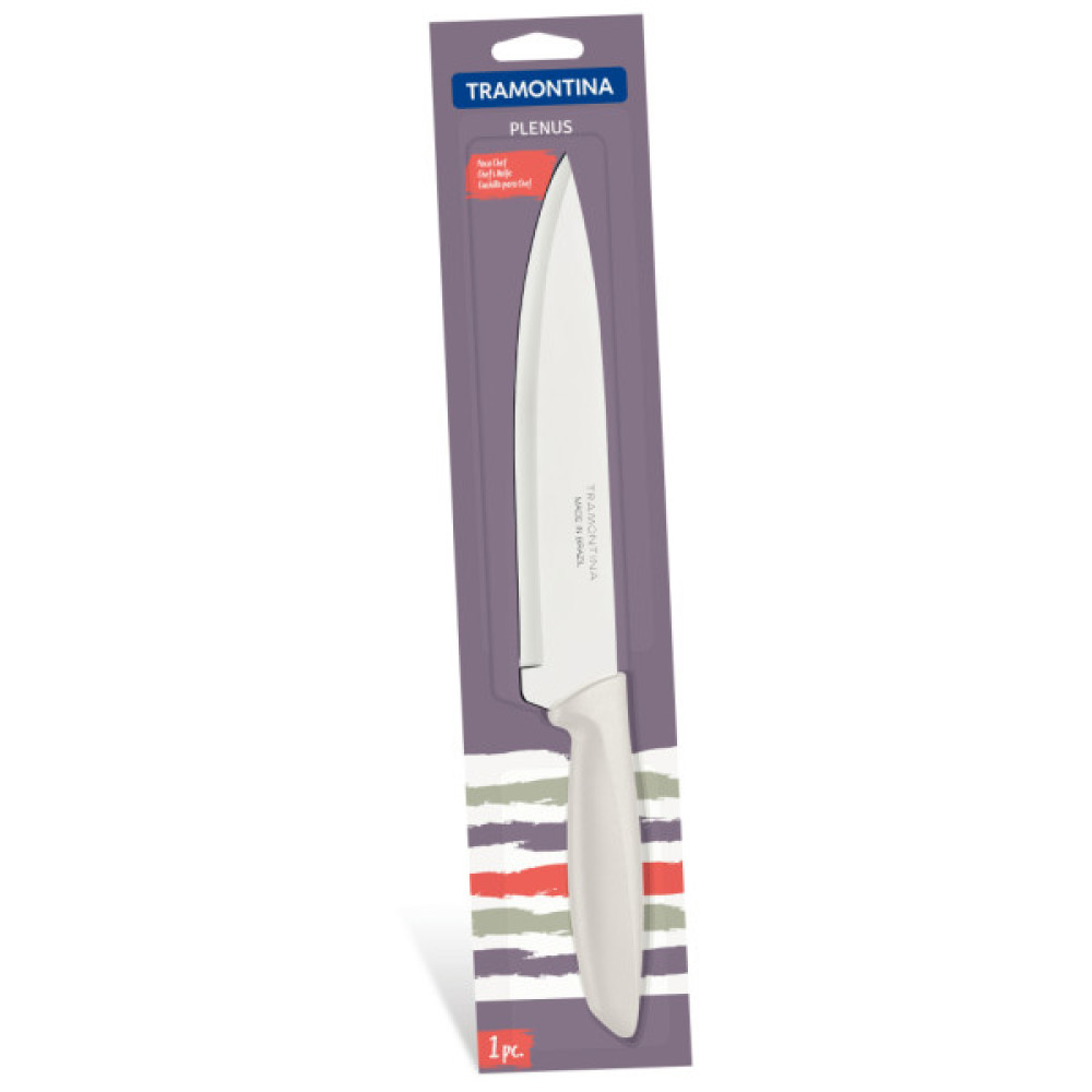 Кухонний ніж Tramontina Plenus Light Grey Chef 203 мм (23426/138)
