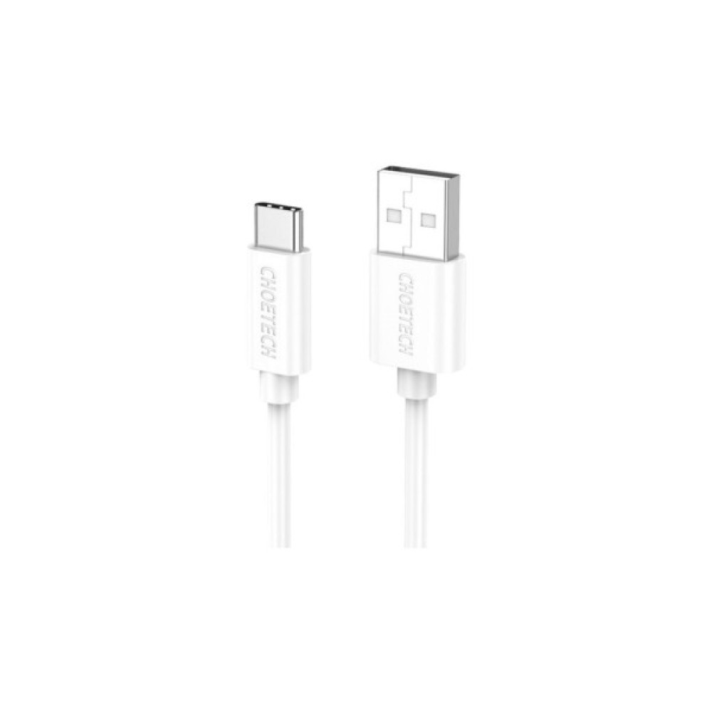 Дата кабель USB 2.0 AM to USB-C 1.0m Choetech (AC0002-WH)
