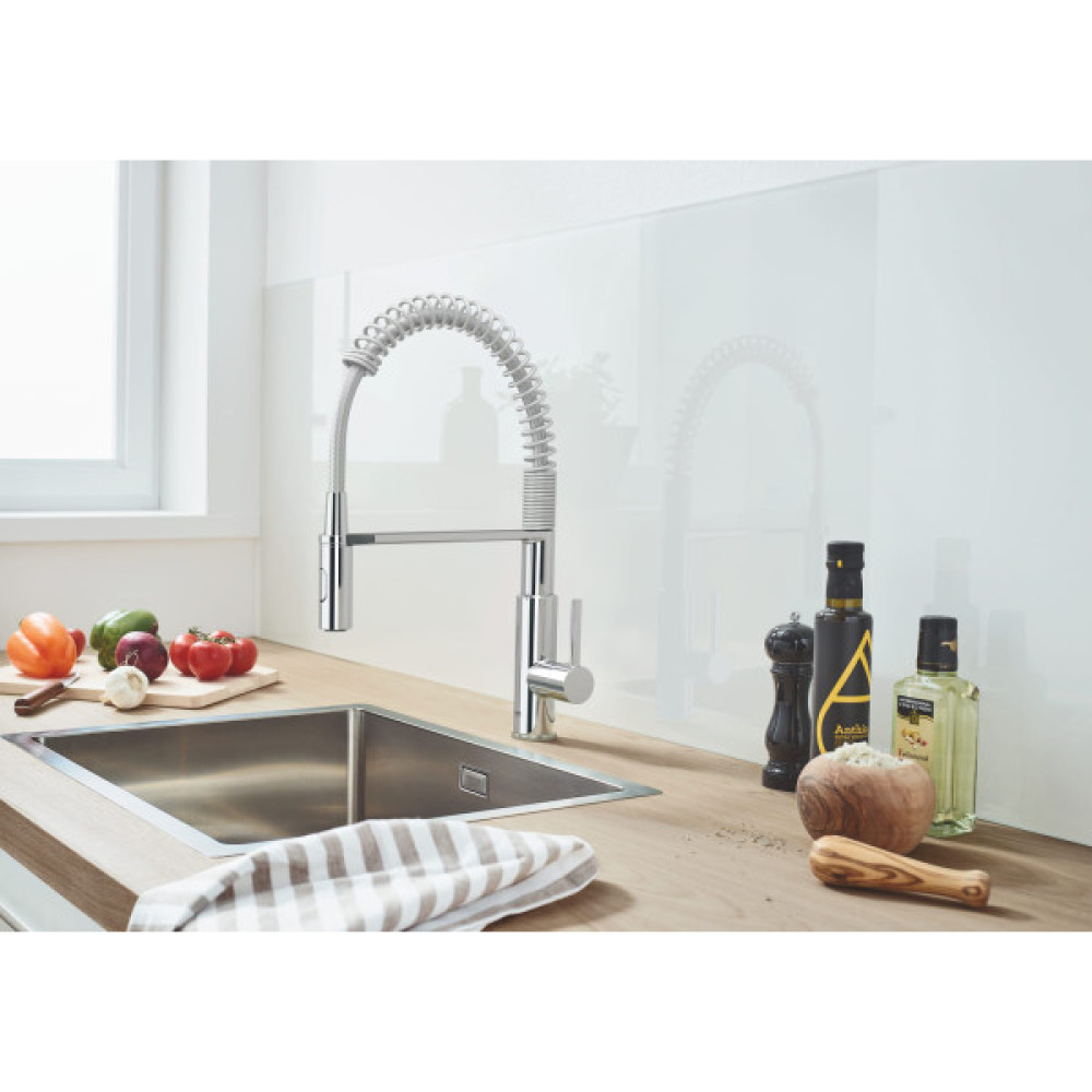 Мийка кухонна Grohe K700, нерж.сталь, прямокут., без крила, 550x450x200мм, чаша - 1, уніврсальна, нержавіюча сталь