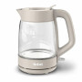 Електрочайник Tefal Morning Glass Kettle, 1.7л, скло, з підсвіткою, бежевий