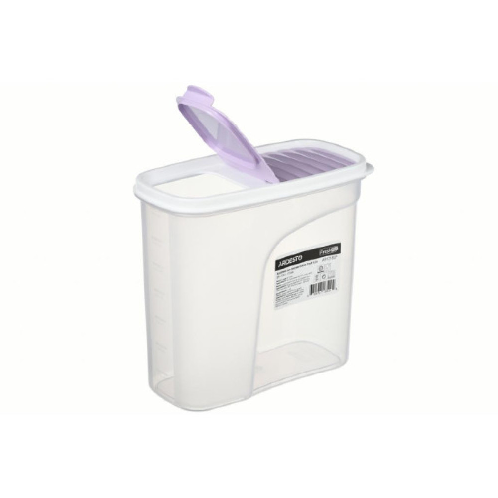 Ємність для сипучих продуктів ARDESTO Fresh 1.8 л Purple (AR1218LP)