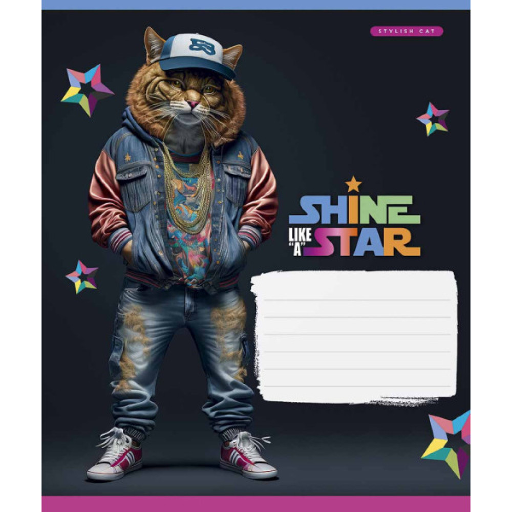 Зошит Школярик Dance star 18 аркушів лінія (018-3276L)