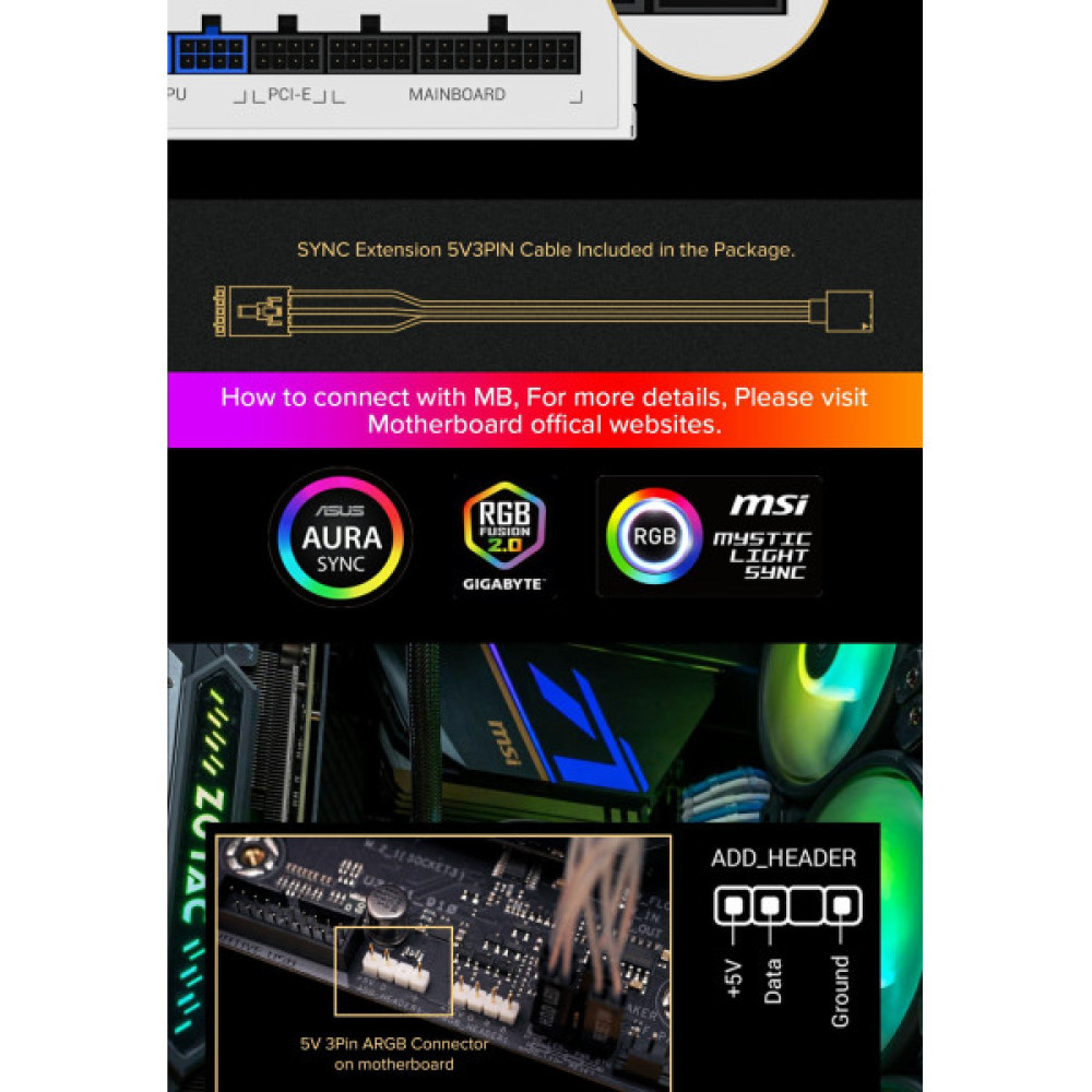 GAMEMAX RGB850 PRO WH