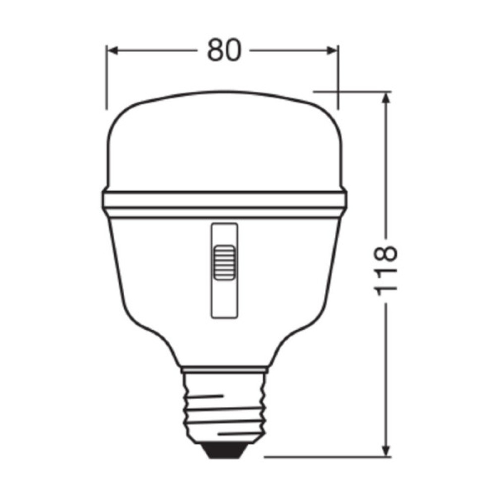 Лампочка Osram LED T80 GROW 20W CL 230V FR E27 (4058075845800)