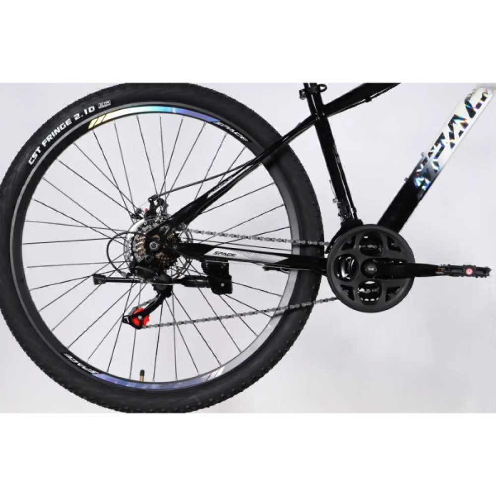Велосипед Space 29" MARS DD FR рама-16" ST 2026 чорний з білим (OPS-SP-29-154)