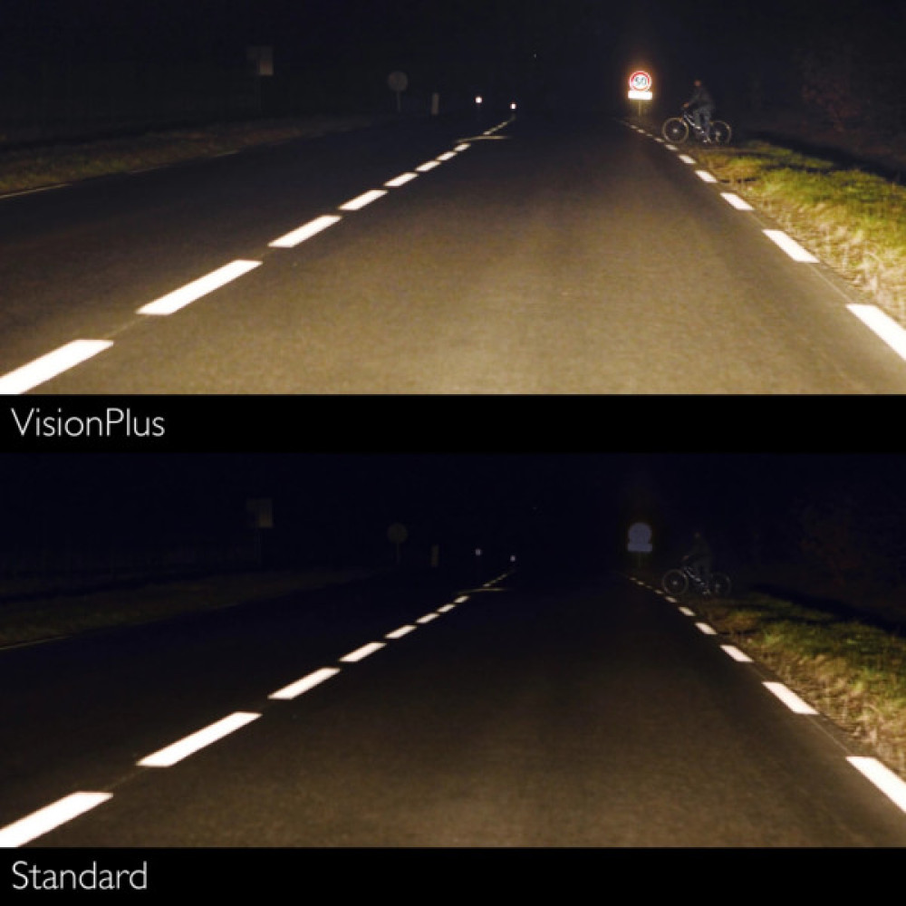 Автолампа Philips H4 VisionPlus, 2шт (12342VPS2)