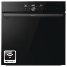 Духова шафа Gorenje електрична, 77л, A+, пара, дисплей, Wi-Fi, чорний