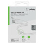 Кабель USB-A > Lightning заряджання/синхронізації Belkin 1м, силіконовий з кліпсою, білий