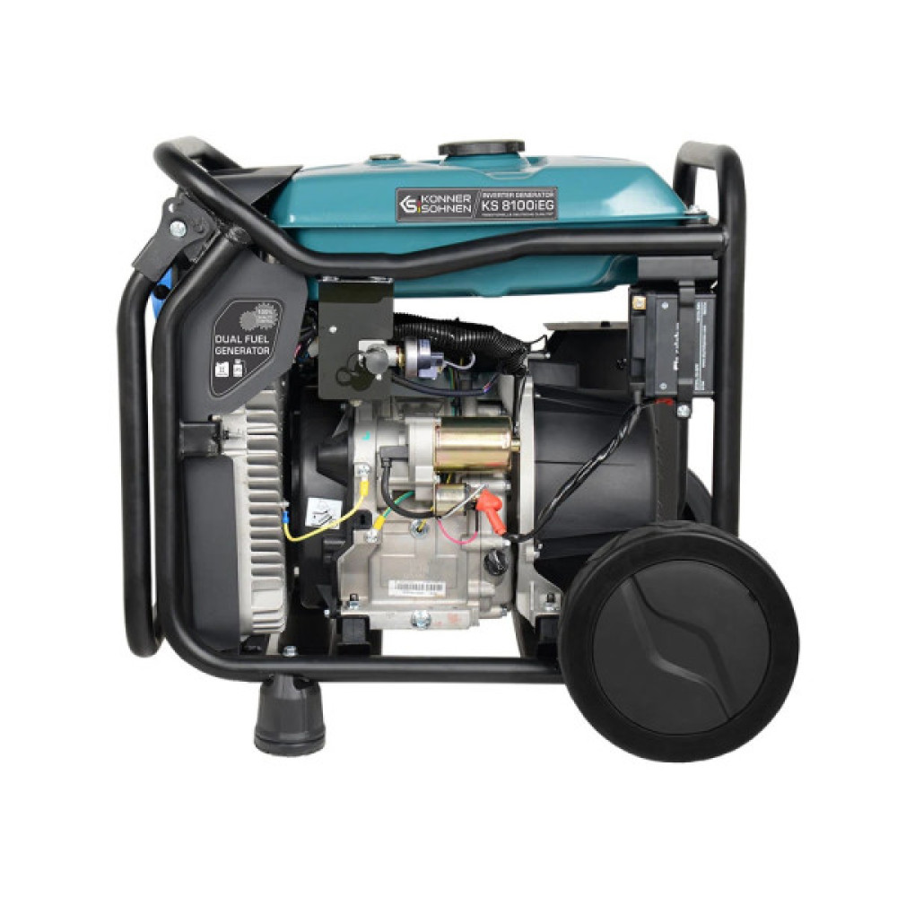 Генератор газобензиновий інверторний Konner&Sohnen KS8100IEG, LPG 230В, 8.5кВт, електростартер, 68кг