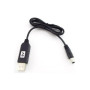 Кабель живлення USB to DC 5.5x2.1mm 9V 1.0m black Power Boost (1070990)