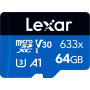Карта пам'яті Lexar 64GB microSDXC class 10 UHS-I (LMS0633064G-BNNNG) Карта пам'яті Lexar 64GB microSDXC class 10 UHS-I (LMS0633064G-BNNNG)
