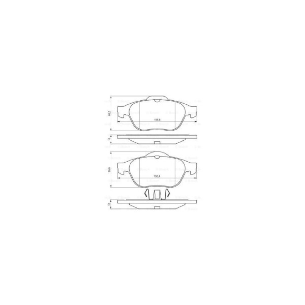 Гальмівні колодки Bosch 0 986 424 616