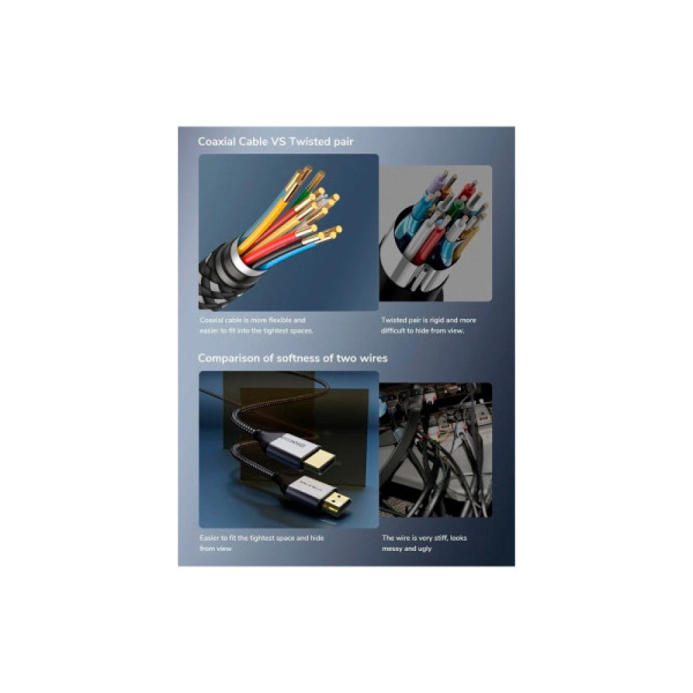 Кабель мультимедійний HDMI M to HDMI M 2.0m V2.1 Cabletime (CA914654)