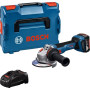Шліфмашина кутова акумуляторна Bosch Professional GWS 18V-11S 125мм 18В 1x5А·год 0-9000об/хв 1.7кг кейс ЗП GAL1880CV