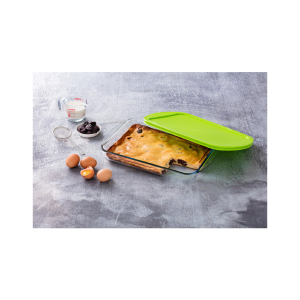Форма для випікання Pyrex Cook Store прямокутна з кришкою 40 х 27 х 7 см 4.5 л (240P002/7644)