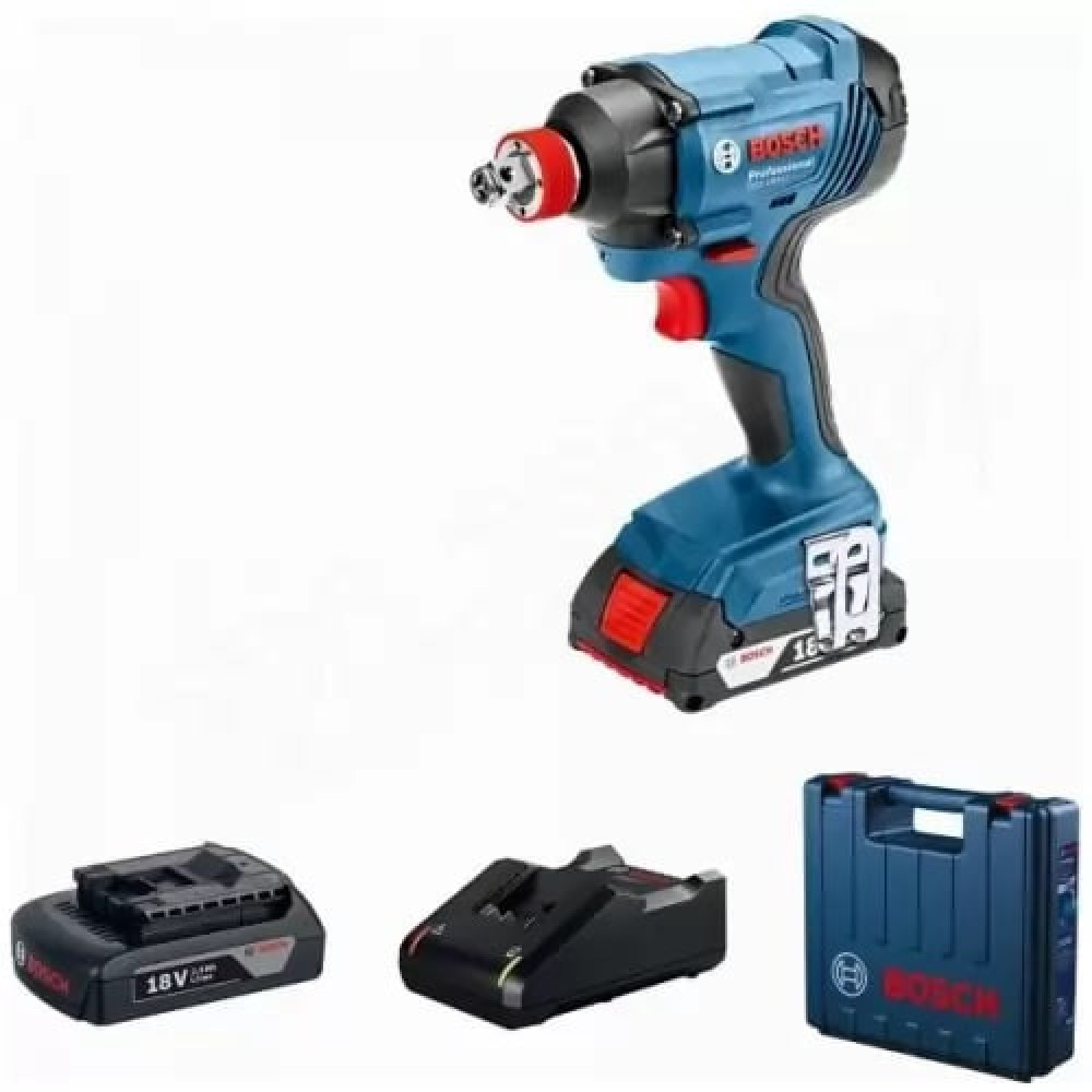 Гвинтоверт ударний акумуляторний Bosch Professional GDX 180-Li 18В АКБ 2х2А·год 2800об·хв 180Нм M6-M14 кейс 1.1кг
