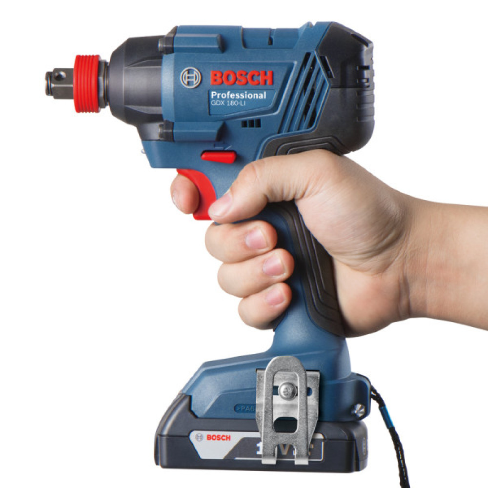 Гвинтоверт ударний акумуляторний Bosch Professional GDX 180-Li 18В АКБ 2х2А·год 2800об·хв 180Нм M6-M14 кейс 1.1кг