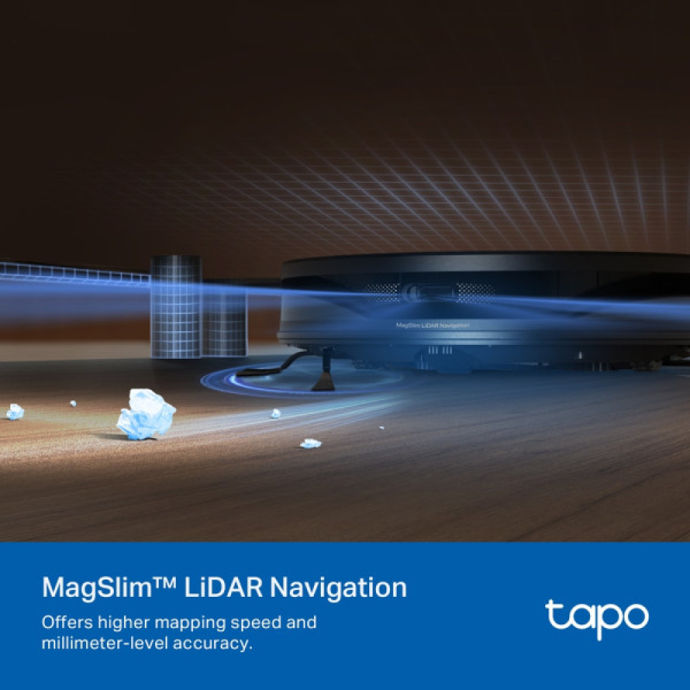 Робот-пилосмок TP-LINK TAPO RV 20 MAX LIDAR з підтримкою вологого прибирання