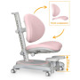Дитяче крісло Mealux Ortoback Base Pink (Y-508 KP Base)