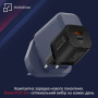 Зарядний пристрій Promate 33W USB-C + USB-A (powerport-33.black) Зарядний пристрій Promate 33W USB-C + USB-A (powerport-33.black)