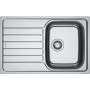 Мийка кухонна Franke Spark, нерж.сталь, прямокутник, з крилом, 780х500х340мм, чаша - 1, врізна, SKL 611-78, нерж декор