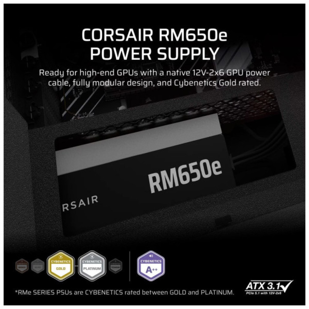 Блок живлення Corsair 650W RM650e (CP-9020302-EU)