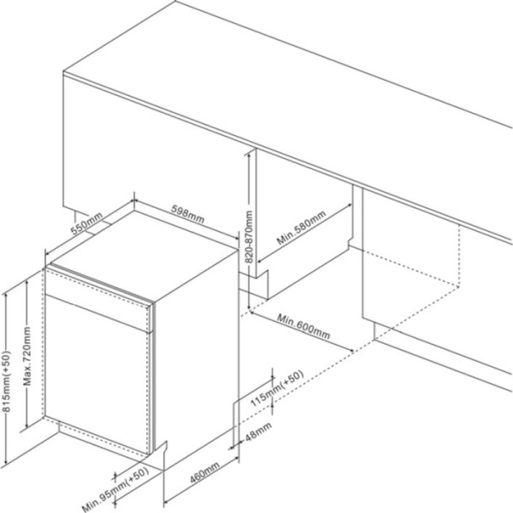 Посудомийна машина Hansa вбудована, 12компл., A++, 60см, білий
