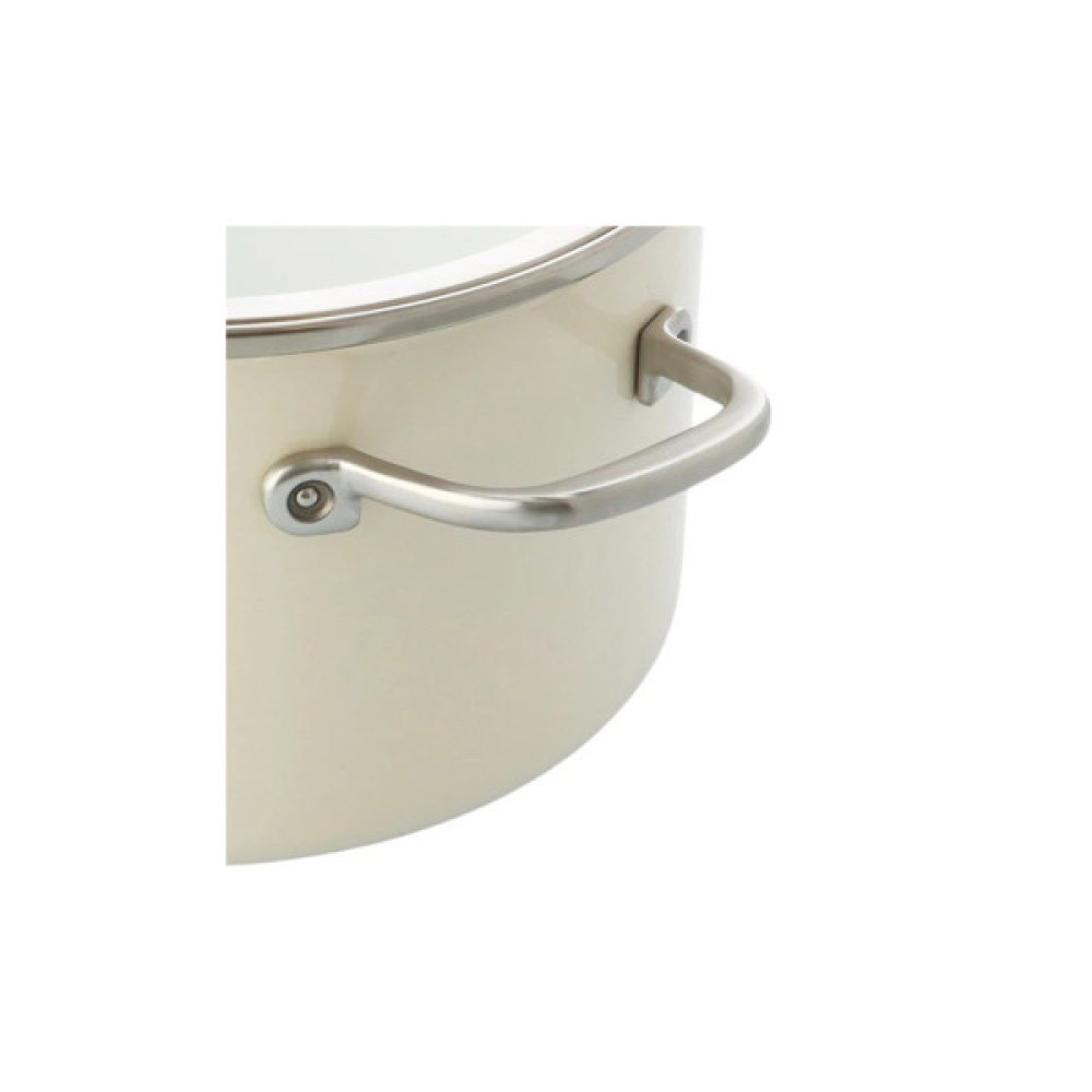 Каструля KitchenAid Steel Core 20 см 3,7 л мигдалевий крем (CC003266-001)