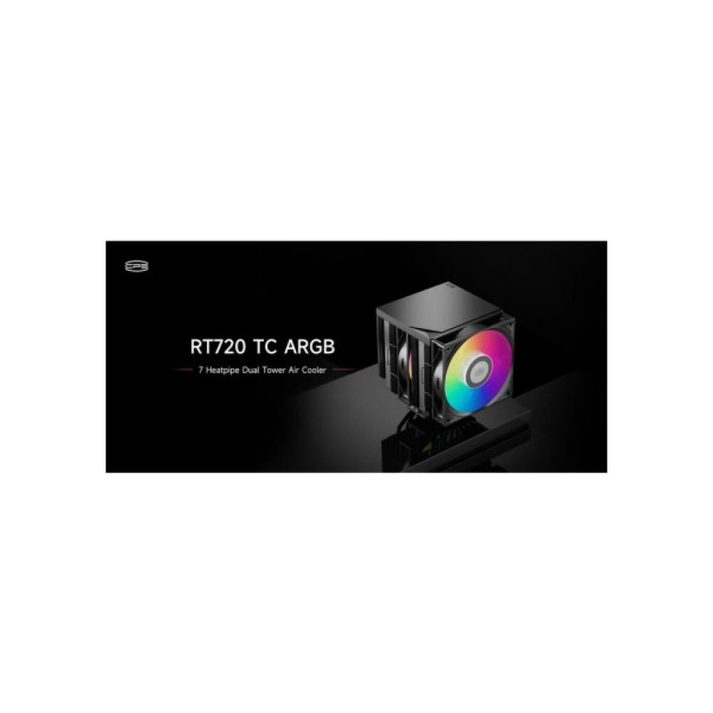 Кулер до процесора PcCooler Охолоджувач для процесора PсCOOLER RT720 TC ARGB BK чорний IntelLGA 11 (RT720 TC ARGB BK)