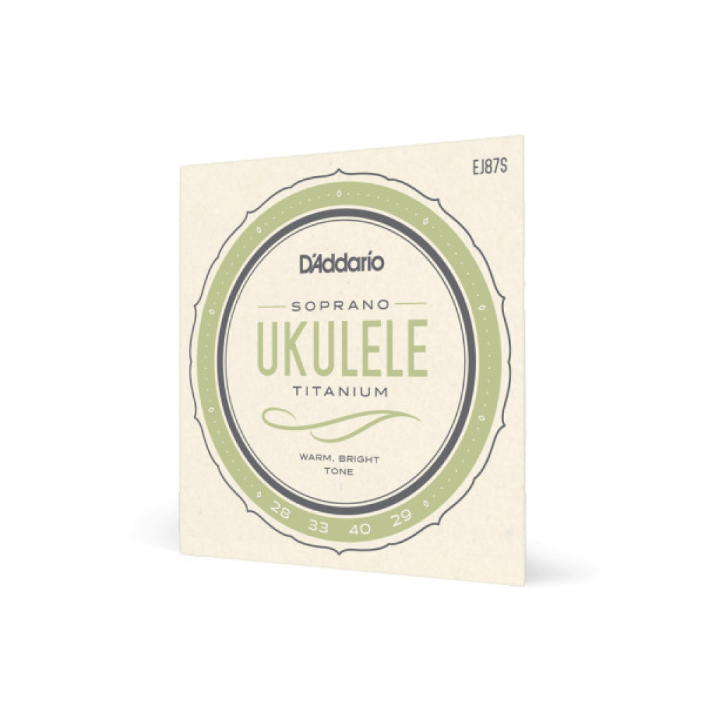 Струни для гітари D'Addario Titanium Ukulele Soprano (EJ87S)