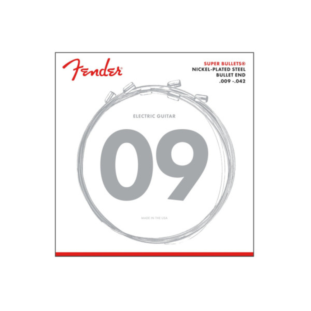 Струни для гітари Fender 3250L Super Bullets Nickel-Plated Guitar Strings (09-42) (A009841)