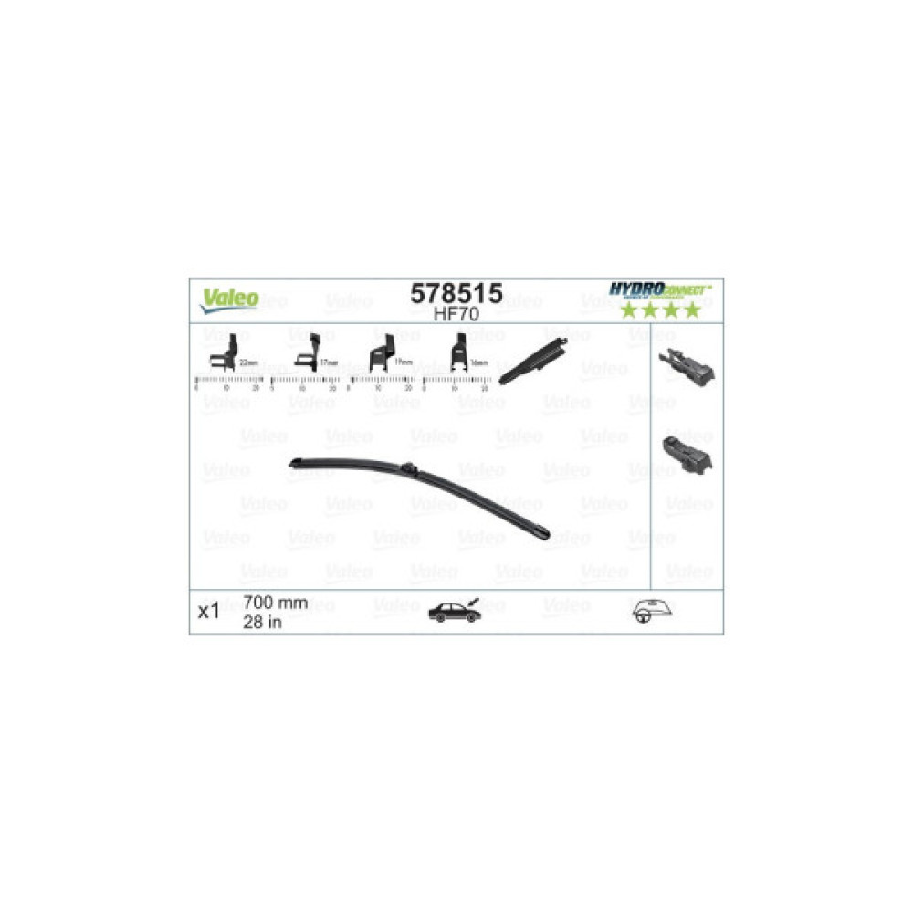Щітка склоочисника Valeo 578515 Щітка склоочисника Valeo 578515