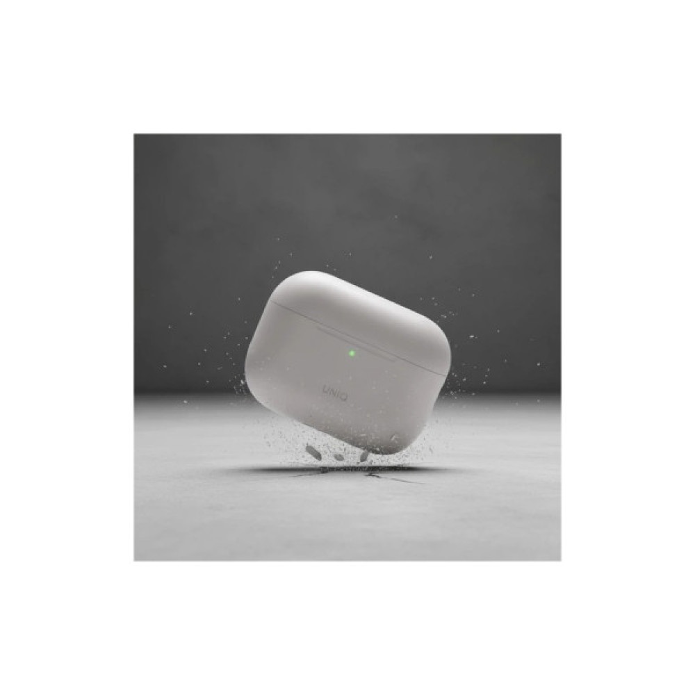 Чохол для навушників Uniq Lino для AirPods Pro 3 gen Silicone Grey (8886463696866)