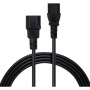 Кабель живлення C13 to C14 3.0m 1mm2 Vinga (VCPP1C13143BK)