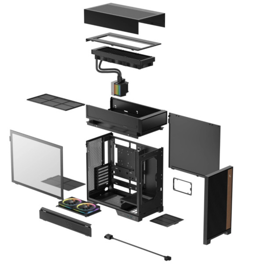 Корпус для ПК Deepcool CL6600 Black (R-CL6600-BKNNA0-G-1)