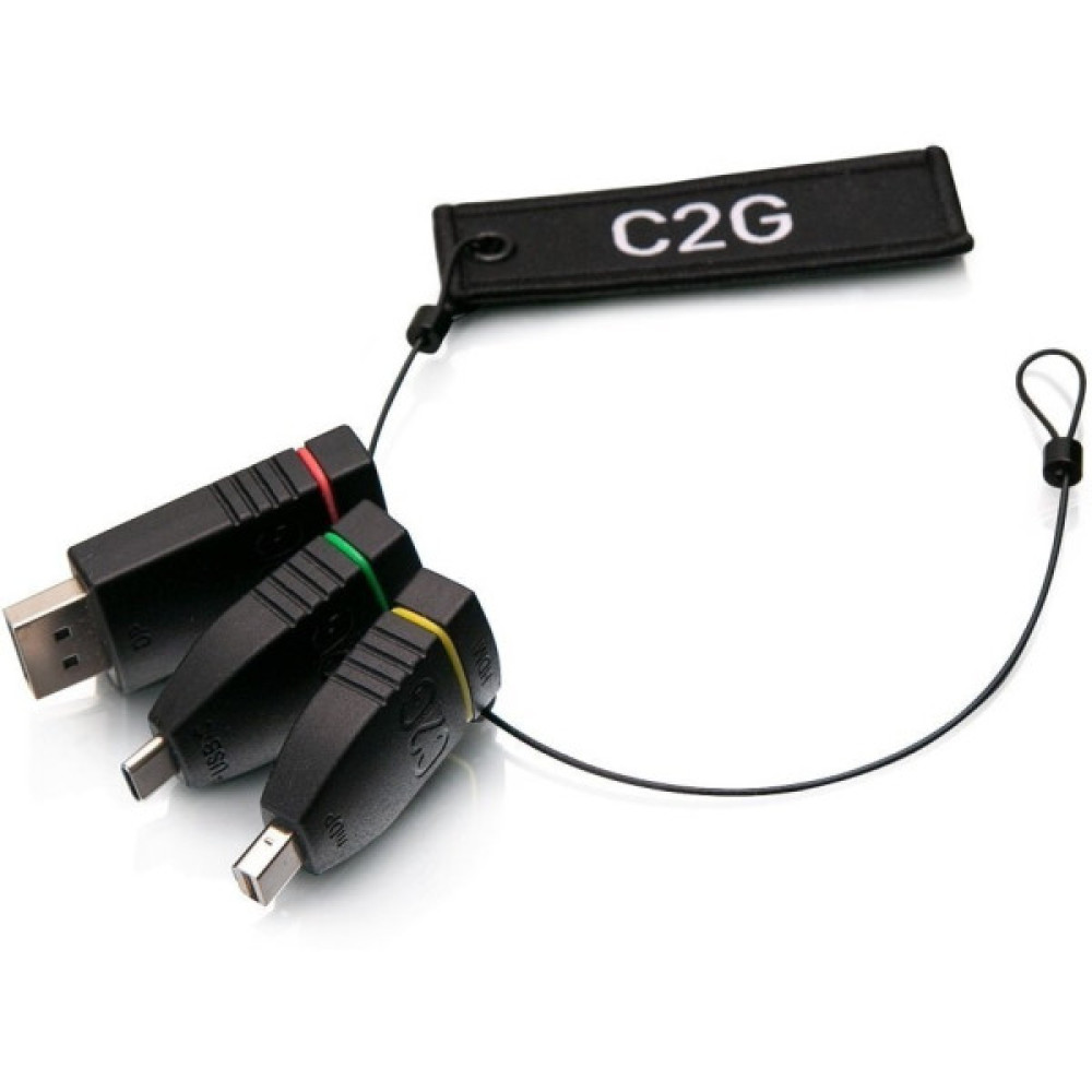 Комплект перехідників C2G Adapter Ring HDMI > mini Display Port, Display Port, USB-C